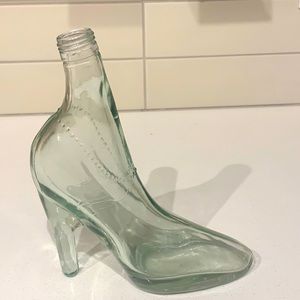Clear Molded Glass High Heel Shoe